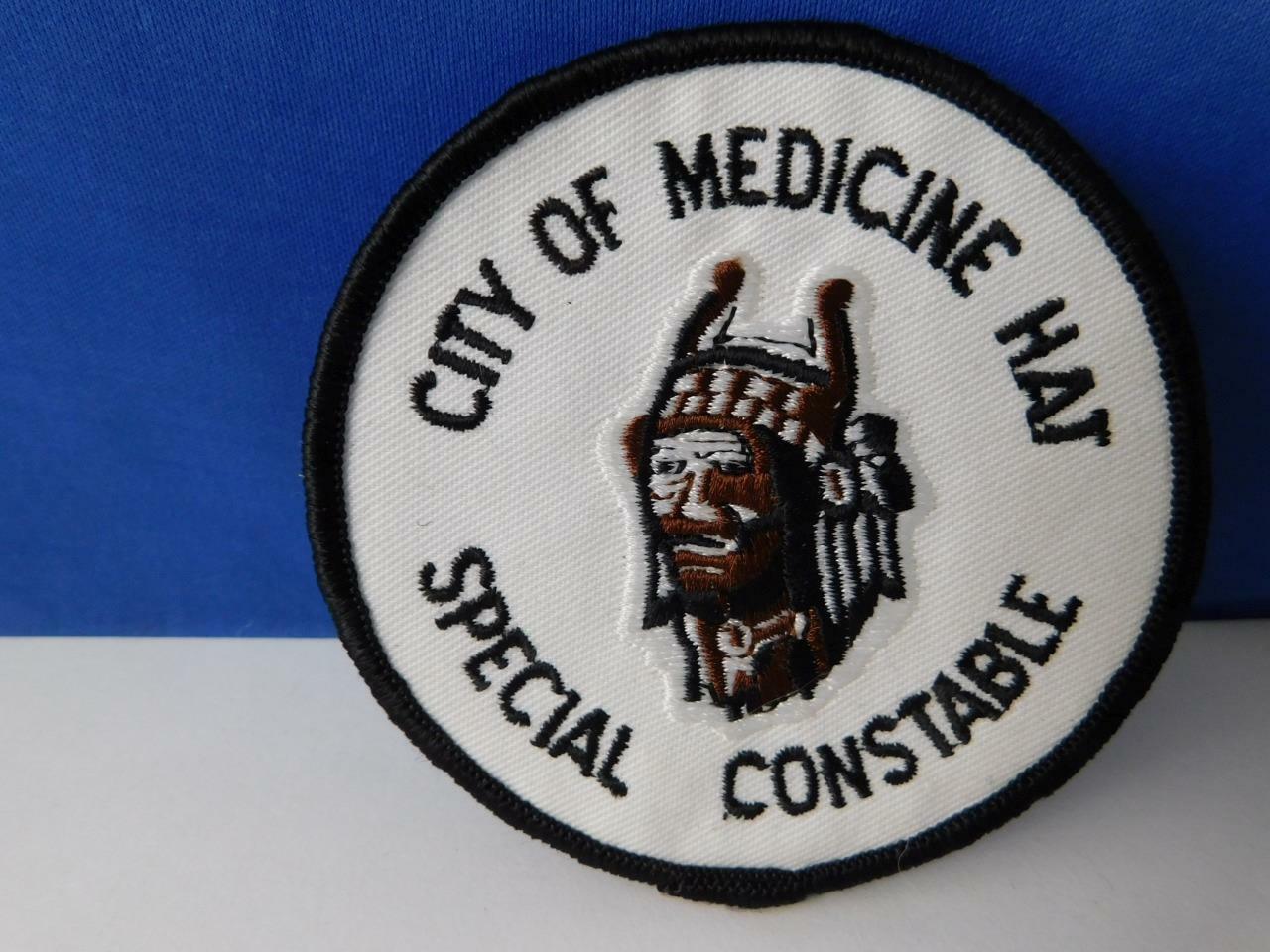 Medicine Hat Special  Constable First Nations Police Vintage Patch Badge Canada